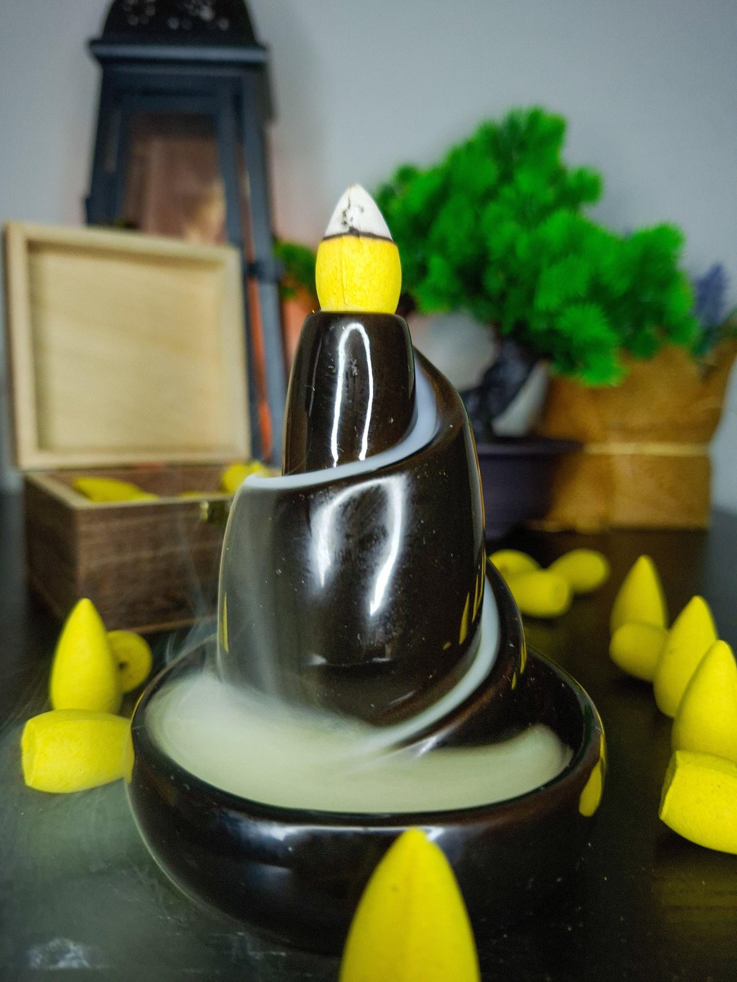 stone incense burner aesthetic home decor