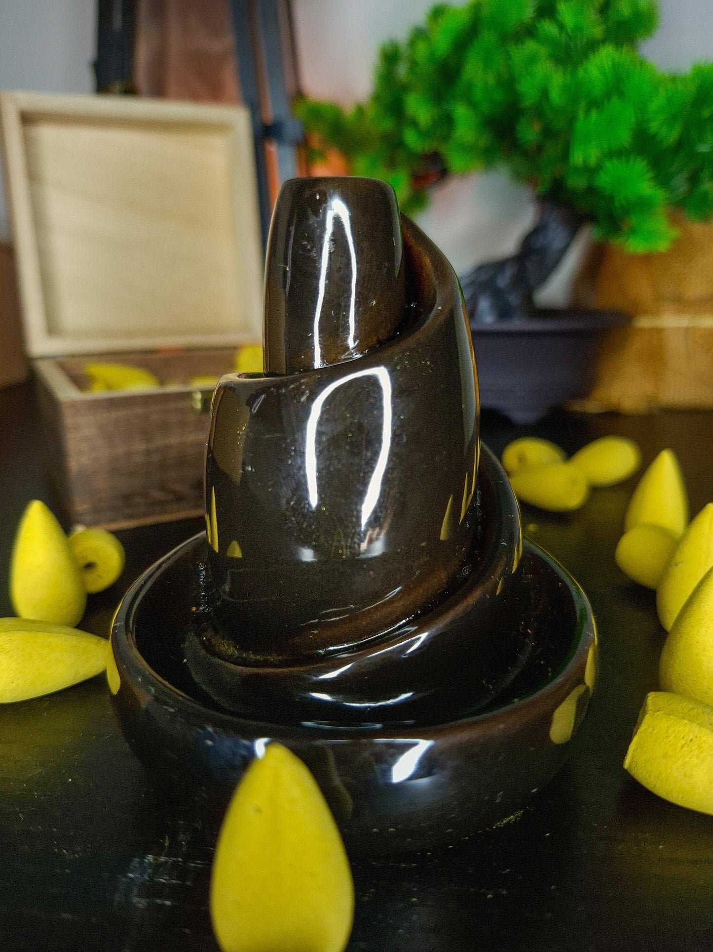 stone incense burner aesthetic home decor