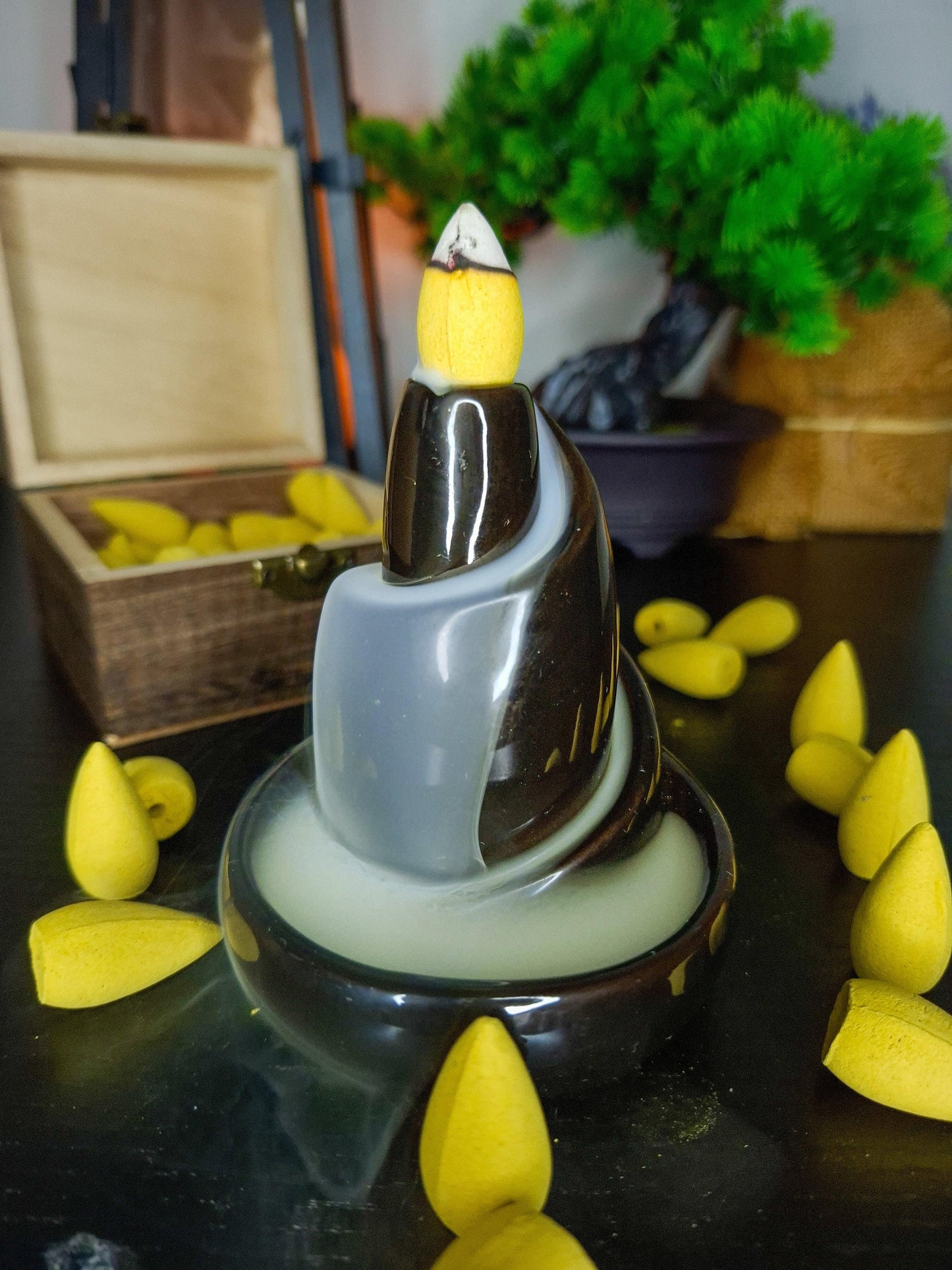 stone incense burner aesthetic home decor